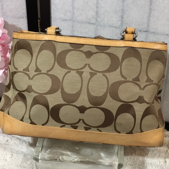 Coach Park signature canvas jacquard carryall tote - Picture 4 of 8